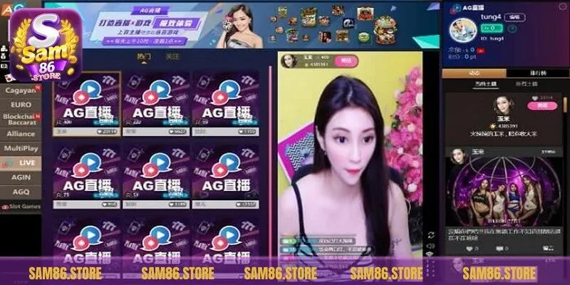 AG Casino Sam86 mang đến một loạt các tựa game đặt cược hấp dẫn